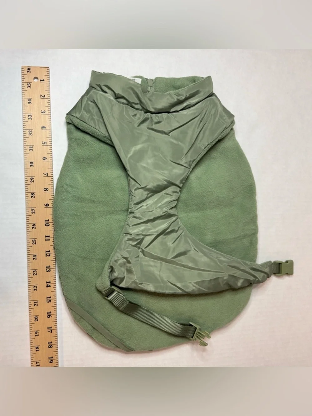 Boots and Barkley Green Puffer Jacket for Dog Size M
